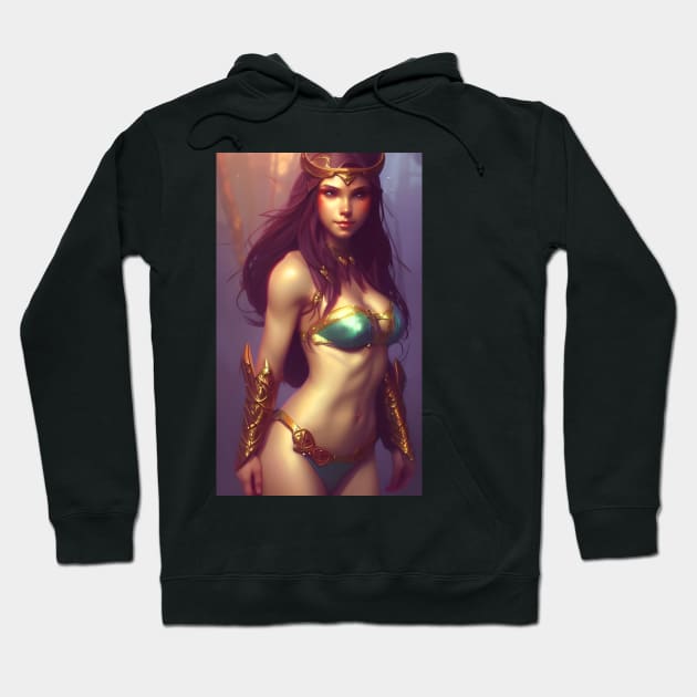 Beautiful Fantasy Elf Artwork Hoodie by PrancingPeekees